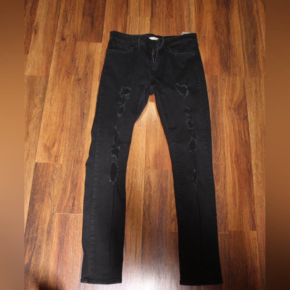 Levi’s Skinny Black Ripped Jeans